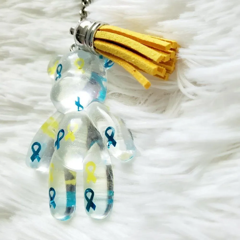 Down Syndrome Awareness Bear Keychain